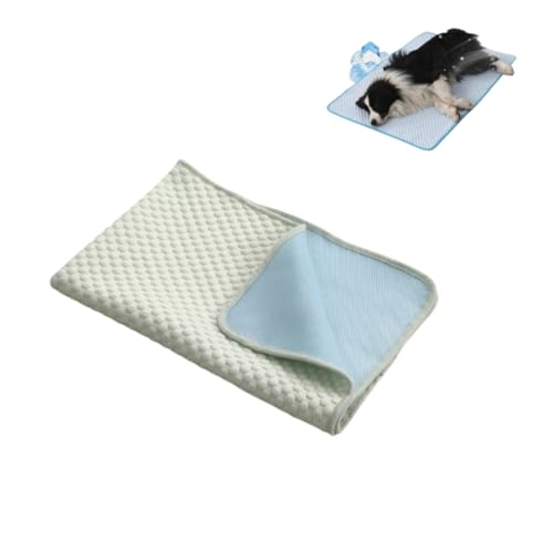 KEDAOLA Hundekühlmatte, Kühlmatte für Hunde, Sommerkühlmatte, selbstkühlende Hundematte, rutschfeste Hundematte für kleine, mittlere, große Hunde, Katzen (grün,70 x 55 cm) von KEDAOLA