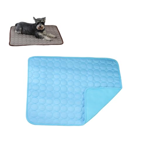 KEDAOLA Hundekühlmatte, Sommerkühldecke, Selbstkühlendes Hundebett, Kühlkissen, Haustier-Eiskissen, Atmungsaktives rutschfestes Hundekissen für kleine mittlere große Haustiere (Dunkelblau,50 x 40 cm) KEDAOLA Hundekühlmatte, Sommerkühldecke, Selbstkühlendes Hundebett, Kühlkissen, Haustier-Eiskissen, Atmungsaktives rutschfestes Hundekissen für kleine mittlere große Haustiere (Dunkelblau,50 x 40 cm) von KEDAOLA