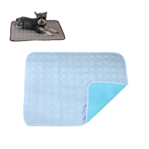 KEDAOLA Hundekühlmatte, Sommerkühldecke, Selbstkühlendes Hundebett, Kühlkissen, Haustier-Eiskissen, Atmungsaktives rutschfestes Hundekissen für kleine mittlere große Haustiere (Hellblau,60 x 50 cm) KEDAOLA Hundekühlmatte, Sommerkühldecke, Selbstkühlendes Hundebett, Kühlkissen, Haustier-Eiskissen, Atmungsaktives rutschfestes Hundekissen für kleine mittlere große Haustiere (Hellblau,60 x 50 cm) von KEDAOLA