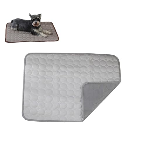 KEDAOLA Hundekühlmatte, Sommerkühldecke, Selbstkühlendes Hundebett, Kühlkissen, Haustier-Eiskissen, Atmungsaktives rutschfestes Hundekissen für kleine mittlere große Haustiere (Hellgrau,70 x 55 cm) KEDAOLA Hundekühlmatte, Sommerkühldecke, Selbstkühlendes Hundebett, Kühlkissen, Haustier-Eiskissen, Atmungsaktives rutschfestes Hundekissen für kleine mittlere große Haustiere (Hellgrau,70 x 55 cm) von KEDAOLA