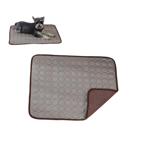 KEDAOLA Hundekühlmatte, Sommerkühldecke, Selbstkühlendes Hundebett, Kühlkissen, Haustier-Eiskissen, Atmungsaktives rutschfestes Hundekissen für kleine mittlere große Haustiere (Kaffee,60 x 50 cm) KEDAOLA Hundekühlmatte, Sommerkühldecke, Selbstkühlendes Hundebett, Kühlkissen, Haustier-Eiskissen, Atmungsaktives rutschfestes Hundekissen für kleine mittlere große Haustiere (Kaffee,60 x 50 cm) von KEDAOLA