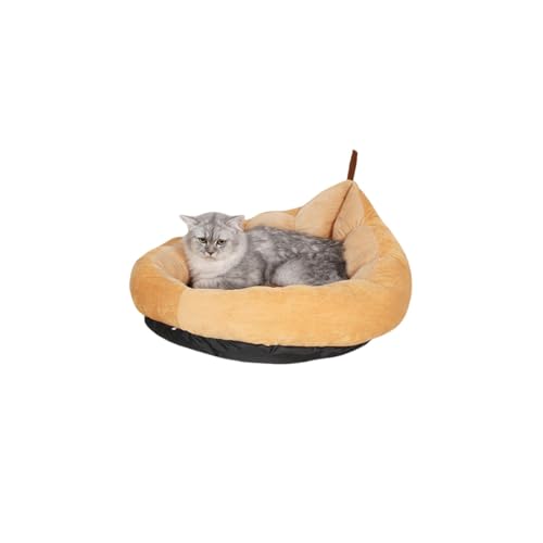 Katzenbetten in Obstform, für den Innenbereich, Katzenhöhle mit Blatt, gemütliche, selbstwärmende Katzenhöhle und Plüsch-Haustierbett, weiches, flauschiges, rundes Haustiernest für kleine Hunde Katzenbetten in Obstform, für den Innenbereich, Katzenhöhle mit Blatt, gemütliche, selbstwärmende Katzenhöhle und Plüsch-Haustierbett, weiches, flauschiges, rundes Haustiernest für kleine Hunde von KEDAOLA