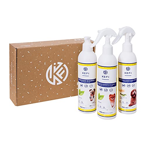 KEFI animals Everydog Cosmetics 3in1 EVERYDOG Box: 1X 250 ml Regenerative Pflegespray für Hunde & 1X 250 ml KEverydog Spray Conditioner für Hunde & 1X 250 ml Everydog Spray Conditioner für Hunde von KEFI animals