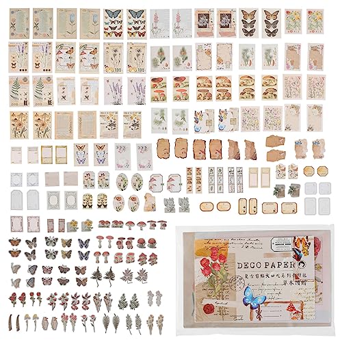 KEGAJEGA 200 Stück Scrapbooking Sticker Set Vintage Washi Aufkleber Exquisites Retro-Muster Vielseitig Scrapbooking Papier Deko Vintage für Sammelalben Karten Bilderrahmen Tagebücher KEGAJEGA 200 Stück Scrapbooking Sticker Set Vintage Washi Aufkleber Exquisites Retro-Muster Vielseitig Scrapbooking Papier Deko Vintage für Sammelalben Karten Bilderrahmen Tagebücher von KEGAJEGA