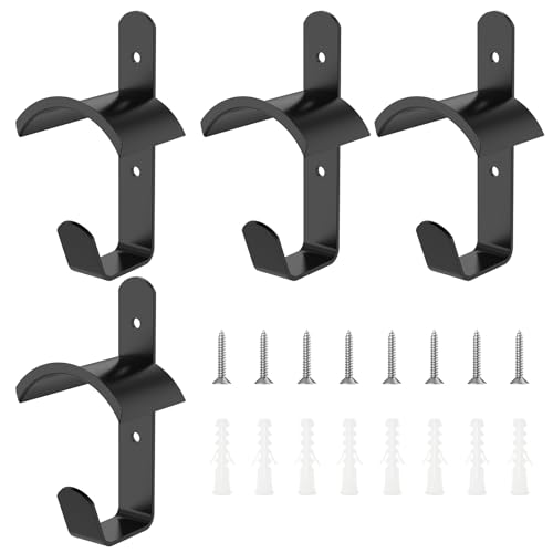 KEGAJEGA 4 Stück Zaumzeughalter mit 4 Haken 8 Nägel 8 Schrauben Trensenhalter Pferd Metall Wandmontage Trensenhalter Schwarz für Stallungen Sattelkammern Sattlereien KEGAJEGA 4 Stück Zaumzeughalter mit 4 Haken 8 Nägel 8 Schrauben Trensenhalter Pferd Metall Wandmontage Trensenhalter Schwarz für Stallungen Sattelkammern Sattlereien von KEGAJEGA