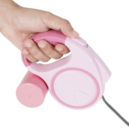 Rollleine für Hunde 5m Ausziehbare Hundeleine mit Griff Kotbeutelspender LED-Licht Ausziehbare Leine Hunde Rollleine Hundeleine Einziehbar für die meisten Hund (Rosa) von KEGAJEGA