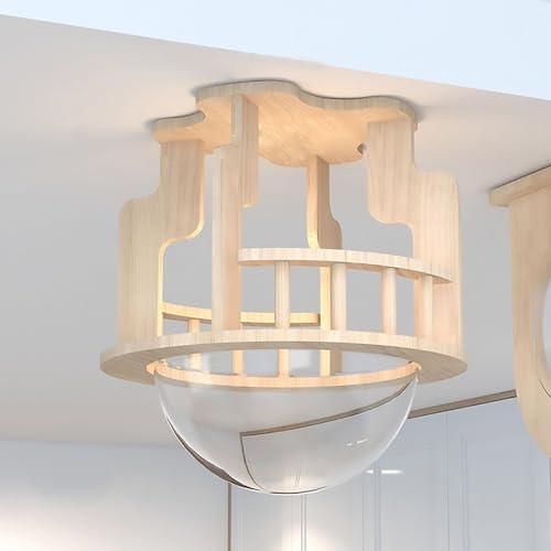 KEJIAWU Katzen-Wandregale, Set Wandmontierter Katzenmöbel, Katzenbett mit Sitzstange for Indoor-Katzen mit Wandmontiertem Condos-Haus(1PCS-D) von KEJIAWU