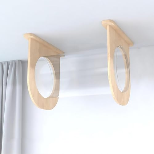 KEJIAWU Katzen-Wandregale, Set Wandmontierter Katzenmöbel, Katzenbett mit Sitzstange for Indoor-Katzen mit Wandmontiertem Condos-Haus(1PCS-H) von KEJIAWU