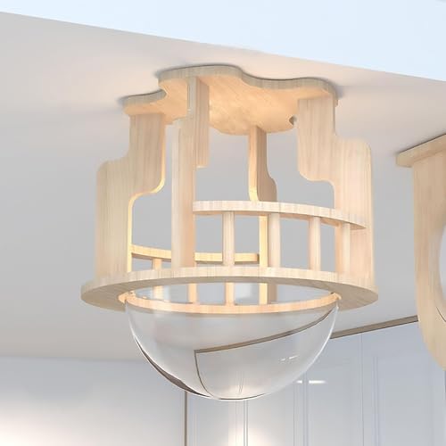 KEJIAWU Wandregale for Katzen mit Verbindungsbrücke - Massives Holz-Katzemöbel zum Klettern, Spielen und Entspannen - Wandaufgehängte Katzenhäuser(1PCS-D) von KEJIAWU