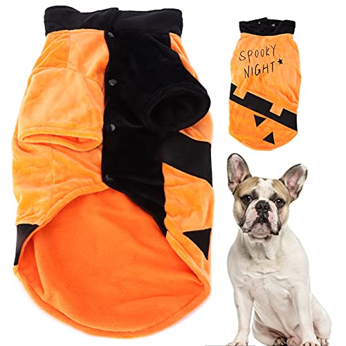 KENANLAN Halloween -Haustierkostüm Waschbarer Polyester -Haustierkostüm mit Fledermausmuster für Halloween -Partys (XXL) von KENANLAN