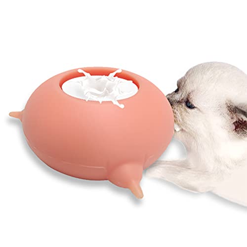 KENANLAN Kätzchen Bubble Feeder 15 * 14 * 7 Haustier Silikon Doggie Cat Feeder 3 Nippel für Neugeborene Haustiere Kätzchen Welpen Futternapf von KENANLAN