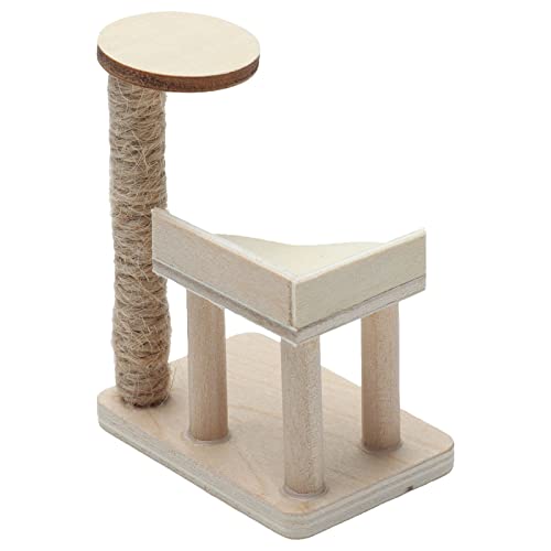 KENANLAN Katzenkletterrahmen, Puppenhaus Miniatur Holzfarbe Cat House Kletterrahmen Spielzeug Möbeldekoration Accessoires, Katzen Barch, Kitty Barch mit Birkenmaterial für Fantasievolles KENANLAN Katzenkletterrahmen, Puppenhaus Miniatur Holzfarbe Cat House Kletterrahmen Spielzeug Möbeldekoration Accessoires, Katzen Barch, Kitty Barch mit Birkenmaterial für Fantasievolles von KENANLAN