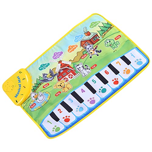 KENANLAN Kriechende Musikmatte, Lernen von Baby Klavier Teppich, Bildungsspielzeug, Tier Sing und Stück für Stück für Kognitive Entwicklung von KENANLAN