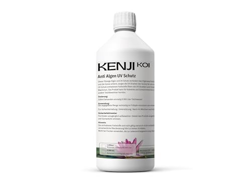 KENJI KOI Anti Algen UV Schutz 1L für 80000 L Teichwasser | Teichpflege gegen Fadenalgen und grünes Wasser | Anti Algen UV Schutz | Teichwasseraufbereiter für klares Wasser KENJI KOI Anti Algen UV Schutz 1L für 80000 L Teichwasser | Teichpflege gegen Fadenalgen und grünes Wasser | Anti Algen UV Schutz | Teichwasseraufbereiter für klares Wasser von KENJI KOI