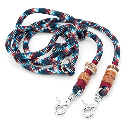 Hundeleine / Führleine aus Tau mit Karabiner & echtem Hirschhorn Ø10mm | 3fach verstellbar | Doppel-Leine | Umhängeleine | robust & wetterfest | Top Handmade-Quality Hundeleine / Führleine aus Tau mit Karabiner & echtem Hirschhorn Ø10mm | 3fach verstellbar | Doppel-Leine | Umhängeleine | robust & wetterfest | Top Handmade-Quality von KENSONS for dogs