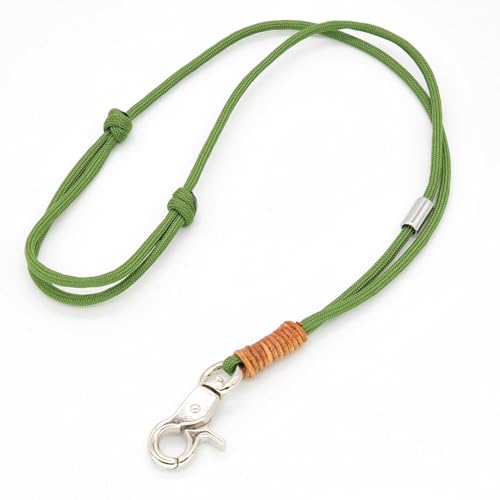 KENSONS for dogs PFEIFENBAND | Gras-Grün | verstellbar | Umhängeband mit kleinem Karabiner für Hundepfeife oder Schlüssel | Schlüsselband | Keychain | handgefertigt von KENSONS for dogs