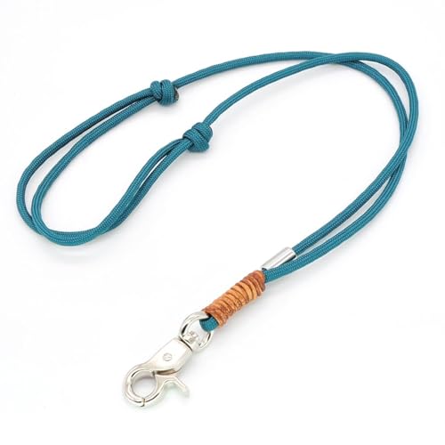 KENSONS for dogs PFEIFENBAND | Grün-Blau | verstellbar | Umhängeband mit kleinem Karabiner für Hundepfeife oder Schlüssel | Schlüsselband | Keychain | handgefertigt von KENSONS for dogs