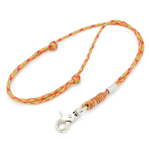 KENSONS for dogs PFEIFENBAND | Laub | verstellbar | Umhängeband mit kleinem Karabiner für Hundepfeife oder Schlüssel | Schlüsselband | Keychain | handgefertigt von KENSONS for dogs