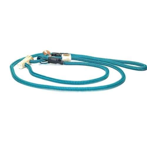 Retrieverleine 6 mm | Aqua | Moxon-Leine mit hochwertigem Horn-Zugstopp | robuste, wetterfeste Hundeleine aus Tau mit integrierter Halsung - 160 cm Retrieverleine 6 mm | Aqua | Moxon-Leine mit hochwertigem Horn-Zugstopp | robuste, wetterfeste Hundeleine aus Tau mit integrierter Halsung - 160 cm von KENSONS for dogs