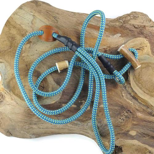 Retrieverleine 6 mm | Lemonfrost | Moxon-Leine mit hochwertigem Horn-Zugstopp | robuste, wetterfeste Hundeleine aus Tau mit integrierter Halsung - 170 cm Retrieverleine 6 mm | Lemonfrost | Moxon-Leine mit hochwertigem Horn-Zugstopp | robuste, wetterfeste Hundeleine aus Tau mit integrierter Halsung - 170 cm von KENSONS for dogs
