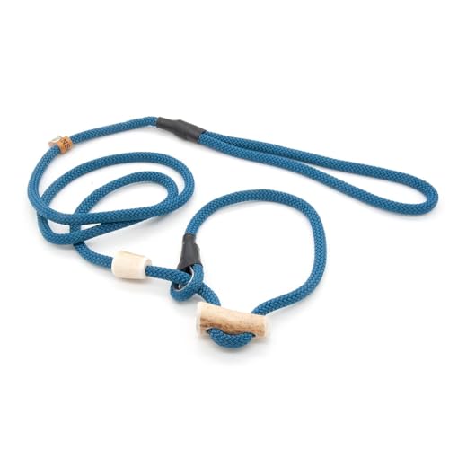Retrieverleine 6 mm | Petrol | Moxon-Leine mit hochwertigem Horn-Zugstopp | robuste, wetterfeste Hundeleine aus Tau mit integrierter Halsung - 110 cm Retrieverleine 6 mm | Petrol | Moxon-Leine mit hochwertigem Horn-Zugstopp | robuste, wetterfeste Hundeleine aus Tau mit integrierter Halsung - 110 cm von KENSONS for dogs