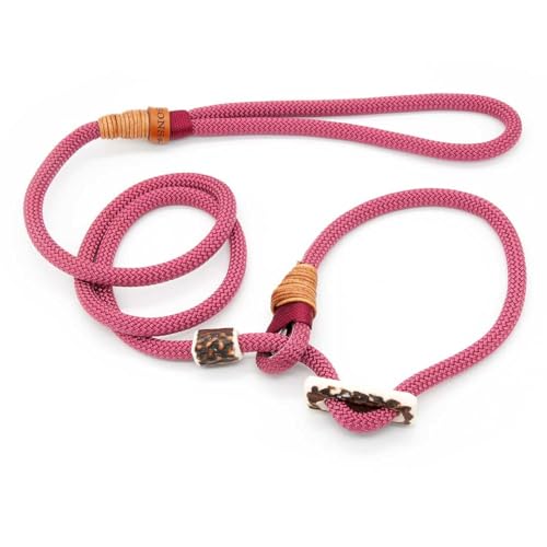 Retrieverleine 8 mm | Vino Rouge | Moxon-Leine mit hochwertigem Horn-Zugstopp | robuste, wetterfeste Hundeleine aus Tau mit integrierter Halsung - 160 cm Retrieverleine 8 mm | Vino Rouge | Moxon-Leine mit hochwertigem Horn-Zugstopp | robuste, wetterfeste Hundeleine aus Tau mit integrierter Halsung - 160 cm von KENSONS for dogs