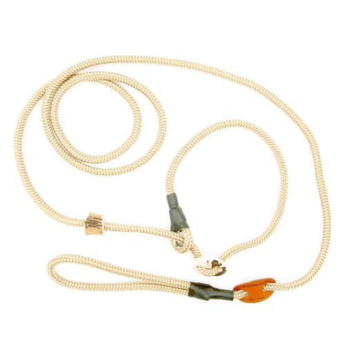 Showleine mit Stopper/Zugstopp - BEIGE | 6 mm Durchmesser x 160 cm Länge - Sportliche Vorführleine/Ausstellungsleine für Hundeausstellungen Showleine mit Stopper/Zugstopp - BEIGE | 6 mm Durchmesser x 160 cm Länge - Sportliche Vorführleine/Ausstellungsleine für Hundeausstellungen von KENSONS for dogs