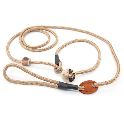 Showleine mit Stopper/Zugstopp - GOLDBEIGE | 6 mm Durchmesser x 160 cm Länge - Sportliche Vorführleine/Ausstellungsleine für Hundeausstellungen Showleine mit Stopper/Zugstopp - GOLDBEIGE | 6 mm Durchmesser x 160 cm Länge - Sportliche Vorführleine/Ausstellungsleine für Hundeausstellungen von KENSONS for dogs