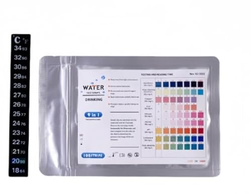 9 in 1 Teststreifen Aquarium,100 Stück 9 in 1 Aquarium Wassertest,zum Testen von Eisen, Kupfer, Nitrat, Nitrit, Chlor,usw. zur Messung von pH Wasserhärte im Aquarium Teich 9 in 1 Teststreifen Aquarium,100 Stück 9 in 1 Aquarium Wassertest,zum Testen von Eisen, Kupfer, Nitrat, Nitrit, Chlor,usw. zur Messung von pH Wasserhärte im Aquarium Teich von KEORHEZ