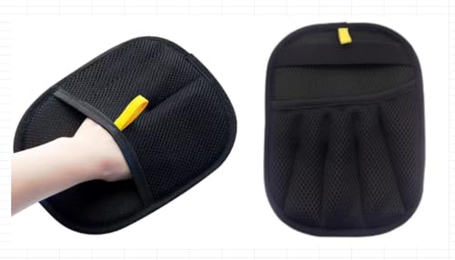 KEORHEZ Pet Hair Remover Glove, 2 Stück Double-Sided Pet Grooming Gloves,Statische Haarentfernungshandschuhe,Wiederverwendbare Fellpflegehandschuhe zum Waschen, Hair Removal, Fellpflege von KEORHEZ