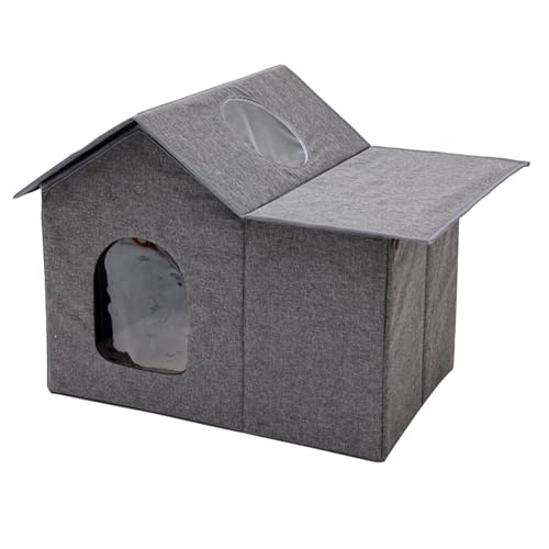 Beheiztes Kiitty-Haus im Freien, isoliertes Katzenhaus im Freien Winter, Katzenhaus im Freien wetterfest für den Winter, Oxford-Tuch im Freien, Katzenbett im Freien, warmes Katzenhaus im Freien für Beheiztes Kiitty-Haus im Freien, isoliertes Katzenhaus im Freien Winter, Katzenhaus im Freien wetterfest für den Winter, Oxford-Tuch im Freien, Katzenbett im Freien, warmes Katzenhaus im Freien für von KERALI