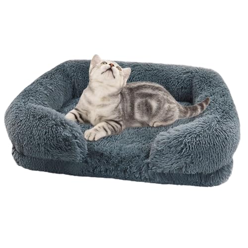 Flauschiges Hundebett, orthopädisches Haustier-Schlafsofa, Couch-Haustierbett mit abnehmbarem, waschbarem Bezug, flauschiges, beruhigendes Haustierbett, bequeme, flauschige, rutschfeste Unterseite für Flauschiges Hundebett, orthopädisches Haustier-Schlafsofa, Couch-Haustierbett mit abnehmbarem, waschbarem Bezug, flauschiges, beruhigendes Haustierbett, bequeme, flauschige, rutschfeste Unterseite für von KERALI