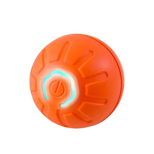 Interaktiver Hundeball, selbstrollendes Hundeballspielzeug, über USB wiederaufladbarer automatischer Rollball, langlebiger, bewegungsaktivierter Haustierball, interaktives Haustier-Übungsspielzeug von KERALI