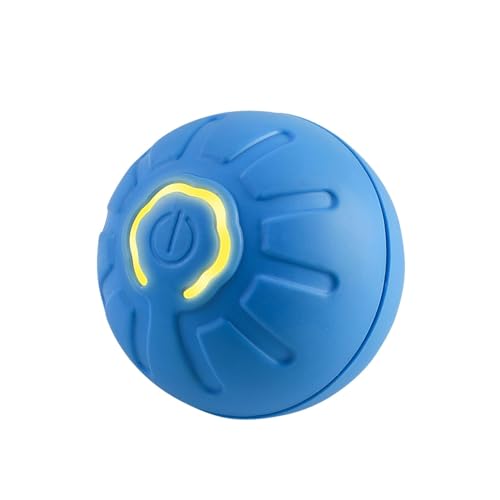 Interaktiver Hundeball, selbstrollendes Hundeballspielzeug, über USB wiederaufladbarer automatischer Rollball, langlebiger, bewegungsaktivierter Haustierball, interaktives Haustier-Übungsspielzeug von KERALI