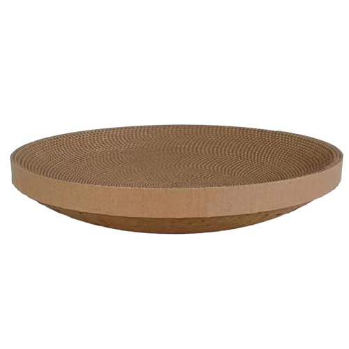 Katzenkratzbrett, Runde Katzenkratzunterlage Möbelschutz, Karton Bett Krallenschärfer Rund, Krümelfrei Katze Isomatte, Karton Kratzer für Kleine Mittlere Katzen Haustiere Katzenkratzbrett, Runde Katzenkratzunterlage Möbelschutz, Karton Bett Krallenschärfer Rund, Krümelfrei Katze Isomatte, Karton Kratzer für Kleine Mittlere Katzen Haustiere von KERALI