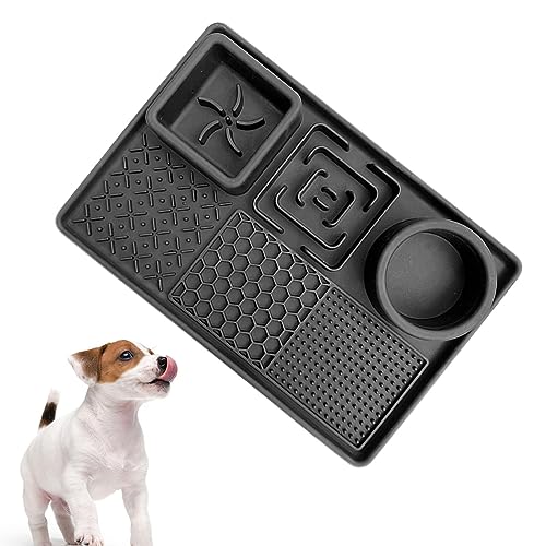 Leckmatte Für Hunde, Leckpad Für Hunde, Silikon-Langsamfütterer Mit Saugnapf, Alternativer Slow-Feeder-Hundenäpfe, Langeweile Und Angstreduzierer, Leckmatte Für Langsamen Futternapf Für Hunde, Weich, Leckmatte Für Hunde, Leckpad Für Hunde, Silikon-Langsamfütterer Mit Saugnapf, Alternativer Slow-Feeder-Hundenäpfe, Langeweile Und Angstreduzierer, Leckmatte Für Langsamen Futternapf Für Hunde, Weich, von KERALI