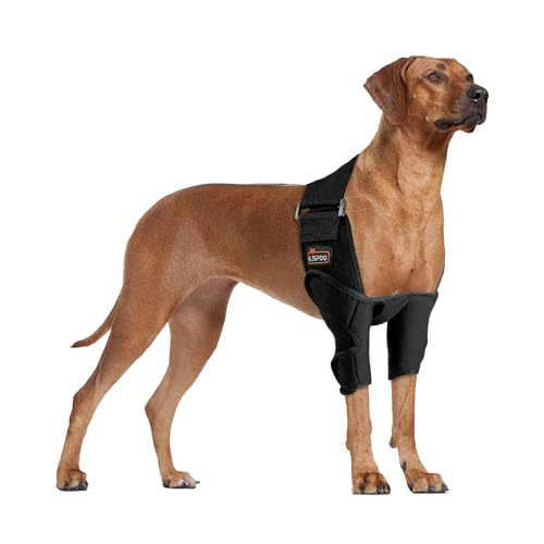 LISPOO Ellenbogenbandage für Hunde, bietet Ellenbogenunterstützung und Schutz, Hundeellbogen-Dysplasie-Bandage für Ellenbogenhygrom, Arthritis, Dysplasie, Ellenbogenschwielen, Schulterluxation, von KERBIY