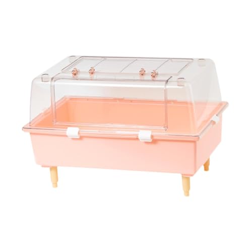 Hamsterkäfig, Rattenkäfig, Übung, tragbare Zuchtbox, Hamster-Lebensraum für Vögel, Bartagamen, Mäuse, Küken, Igel, ROSA Hamsterkäfig, Rattenkäfig, Übung, tragbare Zuchtbox, Hamster-Lebensraum für Vögel, Bartagamen, Mäuse, Küken, Igel, ROSA von KESOTO
