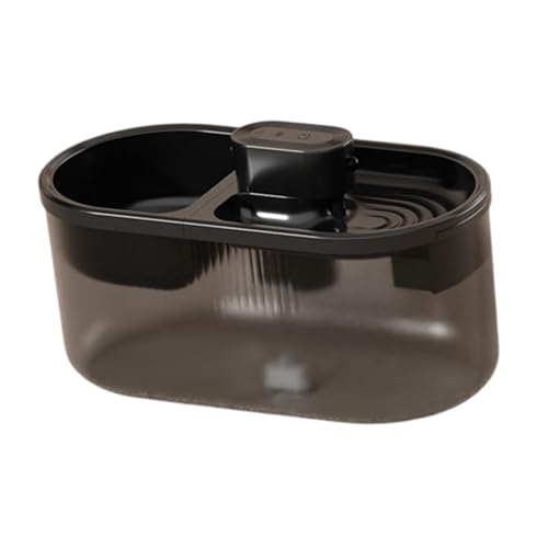 KESOTO 2 in 1 Automatischer Haustier-Tränker, Haustier-Selbstfütterer, Haustier-Wasserspender, Haustier-Trinken für Kleintiere, Schwarz von KESOTO