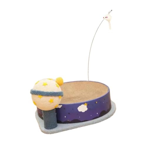KESOTO 2 in 1 Katzenkratzbett Schlafkratzbett Aktivitätszentrum mit Spielball Katzenkrallenkratzer Möbelschutz KESOTO 2 in 1 Katzenkratzbett Schlafkratzbett Aktivitätszentrum mit Spielball Katzenkrallenkratzer Möbelschutz von KESOTO
