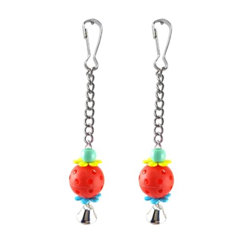 KESOTO 2X Haustier Vogelspielzeug, Käfig, Buntes Spielzeug, bis Mittelgroß, Lustiges Spielzeug für Kleine Und Große Vögel, Papageienspielzeug, Conure S, Rot KESOTO 2X Haustier Vogelspielzeug, Käfig, Buntes Spielzeug, bis Mittelgroß, Lustiges Spielzeug für Kleine Und Große Vögel, Papageienspielzeug, Conure S, Rot von KESOTO