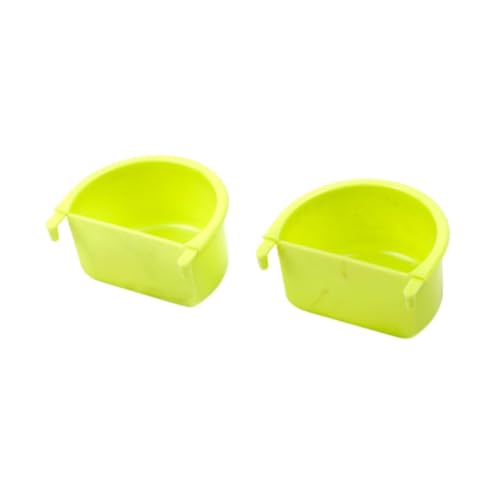 KESOTO 2X Vogelfütterungsgerichte Vogelkäfig Feeder Schalen für Cockatiels von KESOTO