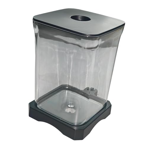 KESOTO Aquarium, Kleines Goldenes Aquarium, Amphibien Futterbox, Klare Sicht, Multifunktionales Reptilien Terrarium für Fische Im Home Office von KESOTO