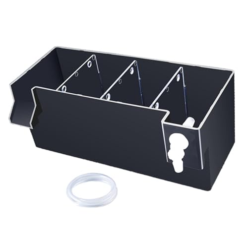 KESOTO Aquariumfilter, Fischtankfilter, zum Aufhängen am Aquariumfilter, Kleiner Fischtankfilter und Schildkrötenfilter, Schwarz 24x10.5x10cm KESOTO Aquariumfilter, Fischtankfilter, zum Aufhängen am Aquariumfilter, Kleiner Fischtankfilter und Schildkrötenfilter, Schwarz 24x10.5x10cm von KESOTO