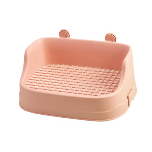 KESOTO Bettzeug für Kleine Haustiere, Katzentoilette, Töpfchenecke für Häschen, mit Druckknopf, Leicht zu Reinigen, Käfigtoilette für Den Innenbereich, Rosa KESOTO Bettzeug für Kleine Haustiere, Katzentoilette, Töpfchenecke für Häschen, mit Druckknopf, Leicht zu Reinigen, Käfigtoilette für Den Innenbereich, Rosa von KESOTO