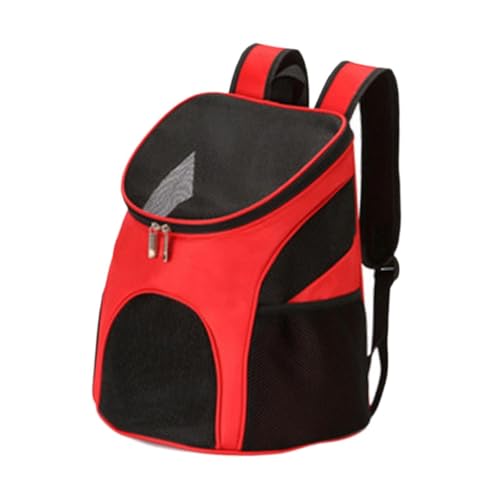 KESOTO Cat Rucksackträger Tragbare Katzenträger Tasche Haustasche, Rot von KESOTO