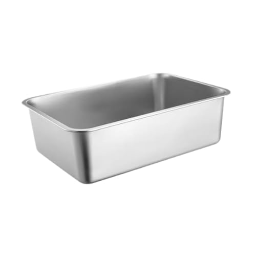 KESOTO Edelstahl-Katzentoilette, offene Töpfchenpfanne, Katzentoilette für den Innenbereich KESOTO Edelstahl-Katzentoilette, offene Töpfchenpfanne, Katzentoilette für den Innenbereich von KESOTO