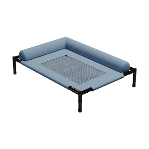KESOTO Erhöhtes, Kühlendes Hundebett, Haustierbett, Tragbares, Waschbares, Atmungsaktives Netzgewebe, Stabiles Katzenbett für Drinnen Und Draußen, Erhöhtes B, Blue Gray M KESOTO Erhöhtes, Kühlendes Hundebett, Haustierbett, Tragbares, Waschbares, Atmungsaktives Netzgewebe, Stabiles Katzenbett für Drinnen Und Draußen, Erhöhtes B, Blue Gray M von KESOTO