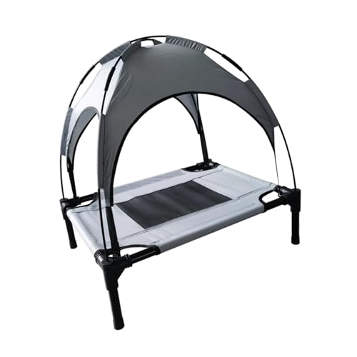 KESOTO Erhöhtes Bett mit Baldachin, Haustierbett, Kühlbett, Hundecampingbett für Hofcamping, Grau KESOTO Erhöhtes Bett mit Baldachin, Haustierbett, Kühlbett, Hundecampingbett für Hofcamping, Grau von KESOTO