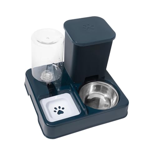KESOTO Futterautomat für Haustiere, 2 in 1 Futter Und, Behälter für Katzen Und Kaninchen, Dunkelblau KESOTO Futterautomat für Haustiere, 2 in 1 Futter Und, Behälter für Katzen Und Kaninchen, Dunkelblau von KESOTO